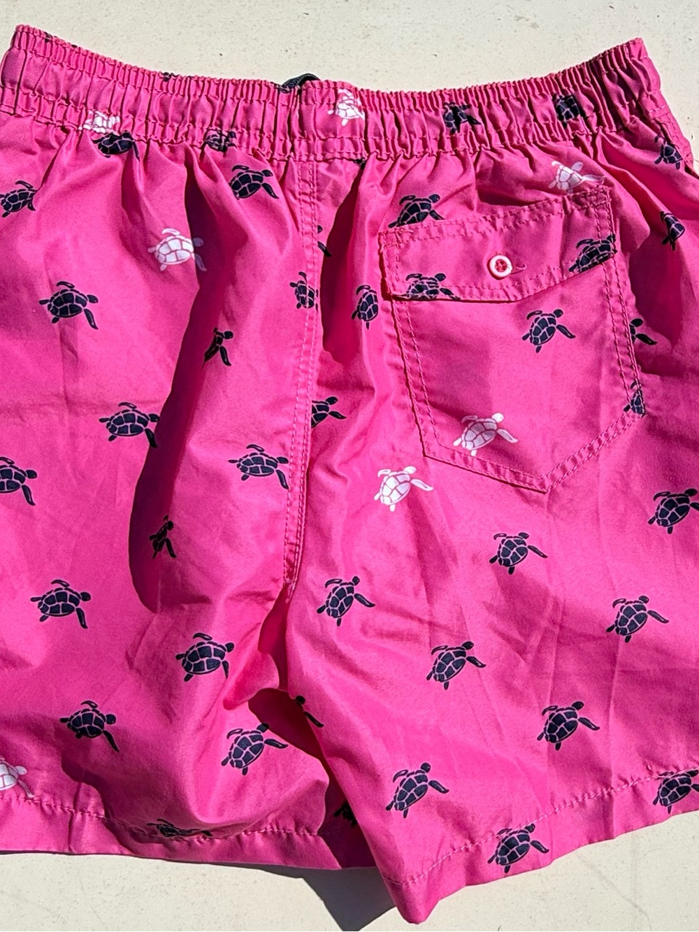 Kids Pink Turtle-Print Shorts